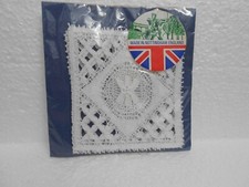 4 Nottingham Lace Coasters by "Wetherall Lace" ~ 4" x 4"