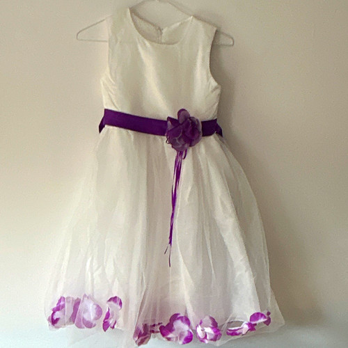Girls white flower girl - white, dress