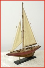 Wooden Model Sailboat with
