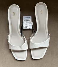 NWT ZARA Ivory  Patent Leather