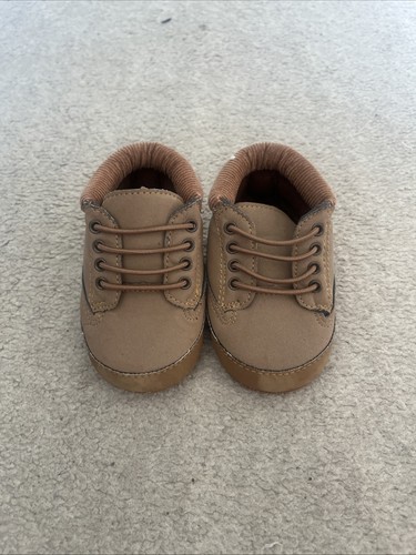 Newborn baby shoes - brown, soft