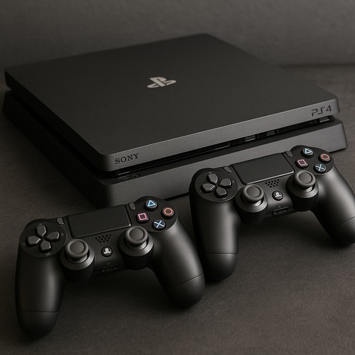 Sony playstation slim black - sony,