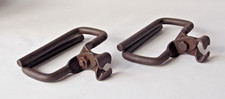 UNUSUAL PAIR VINTAGE CAST IRON