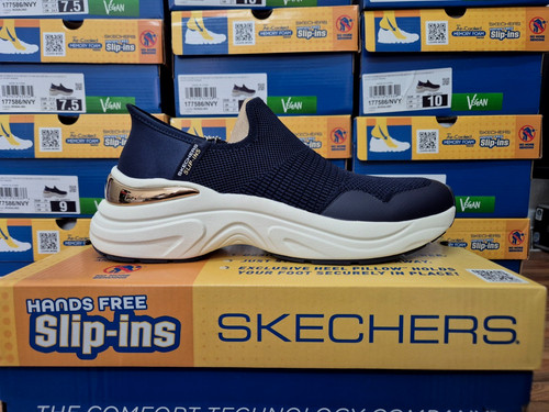 Skechers womens slip ins blue - slip,