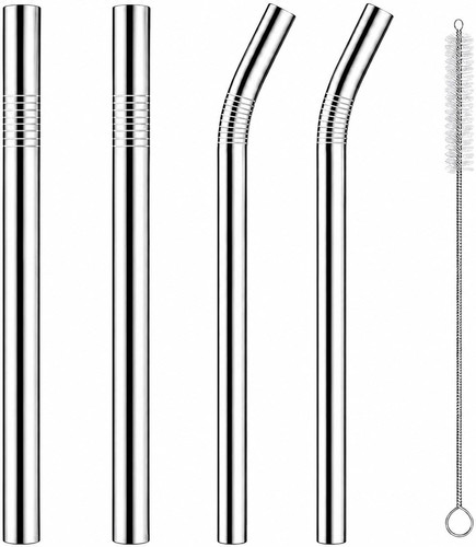 Reusable steel drinking straws - reusable,