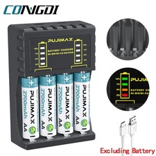 Battery Charger 4 Slot For AA