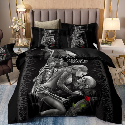 Soft gothic skull - skull, quilt