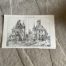 Antique Print 1879 Architects