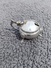 Antique silver plate mustard