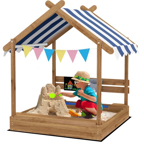 Outsunny sand pit with - pit,