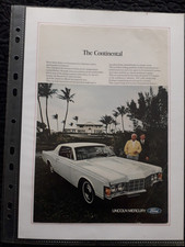 FORD LINCOLN CONTINENTAL Vintage Original Classic Car Advert