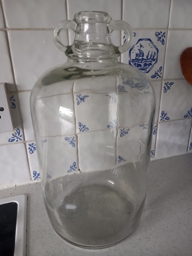 Demijohn clear glass - demijohn,