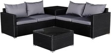 Rattan Garden Corner Sofa Set