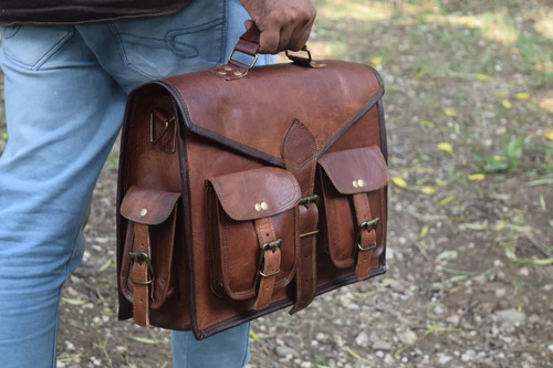 Vintage brown genuine - brown,