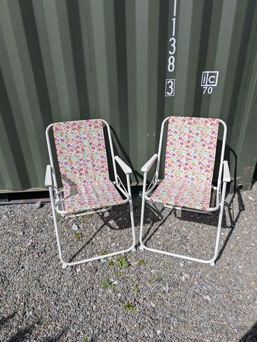 Pair vintage floral - ,