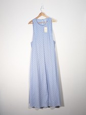 Mango XS Oversized Blue White