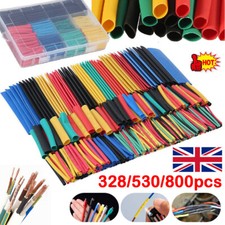 800Pc/Kit Heat Shrink Tubing Tube Sleeve Car Electrical Assorted Cable Wire Wrap