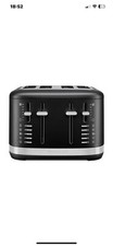 KitchenAid Matte Black Manual Control 4 Slot Toaster