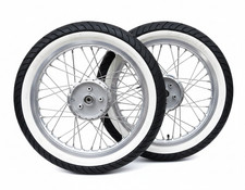 2x Simson complete wheel white