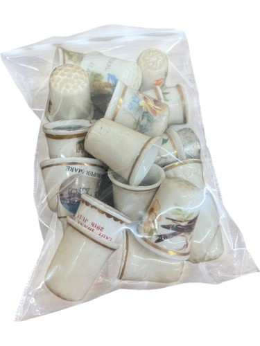 Assorted china thimbles - china,