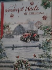 Uncle Christmas Card  Free Postage