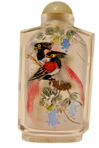 Chinese reverse painted glass - chinese,