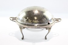 Vintage Breakfast Revolving Dish Silver Plate Kitchen Ware 1816g