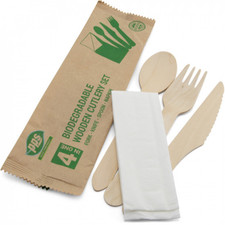 Disposable Wooden Cutlery Set