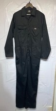 Men's DICKIES Jumpsuit Boilersuit Black Long Sleeved Size L CG A18