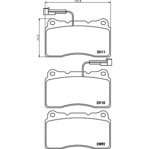 Mintex front brake pad - mintex,