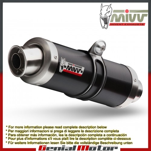 Mivv exhaust muffler black - exhaust,