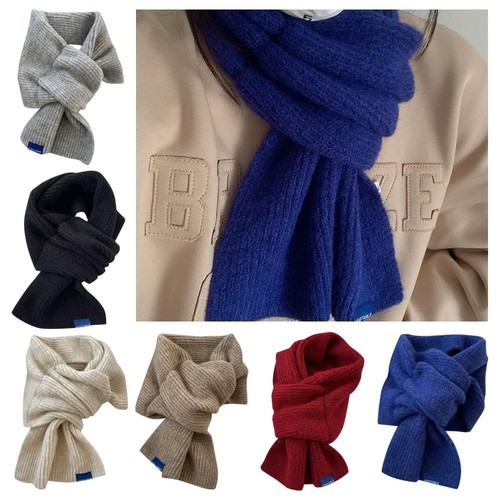 Woolen cross scarf solid - woolen,