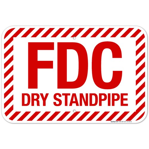 Fdc dry standpipe sign - fdc,