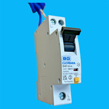 BG CUCRB40A Miniature Circuit Breaker 40A RCBO MCB SP Type B - 40 Amp RCD
