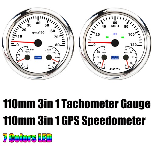 110mm gps speedometer 120mph - gps, 0-120mph