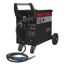 Sealey 210Amp Pro Industrial Gas/Gasless Mig Welder + Euro Torch Mightymig210