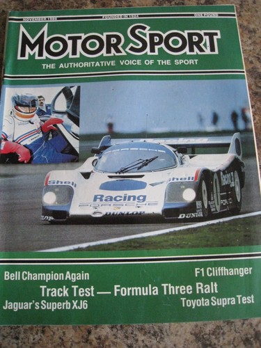 Motor sport nov 1986 - 1986, jaugar