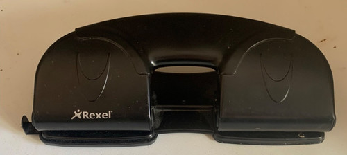 Rexel hole punch black - hole,
