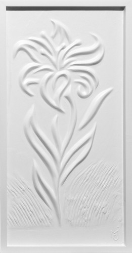 Hand made plaster wall - , art