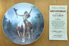 Mystic Warriors DELIVERANCE Native American Indian Chuck Ren Collectors Plate 