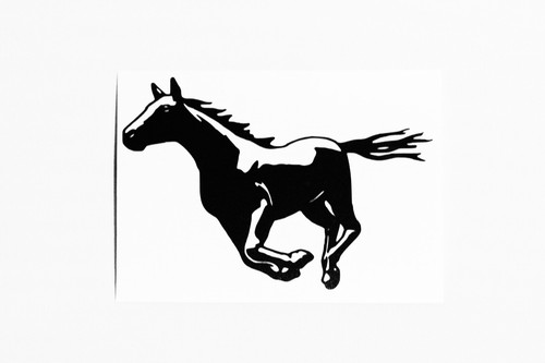 Running horse bumper sticker - running,