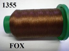 ISACORD MACHINE EMBROIDERY THREAD 1000M FOX DARK BROWN 1355