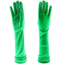 Women's Ladies Long Satin 1920s Opera Gloves For Weddings Ballroom Party Costume