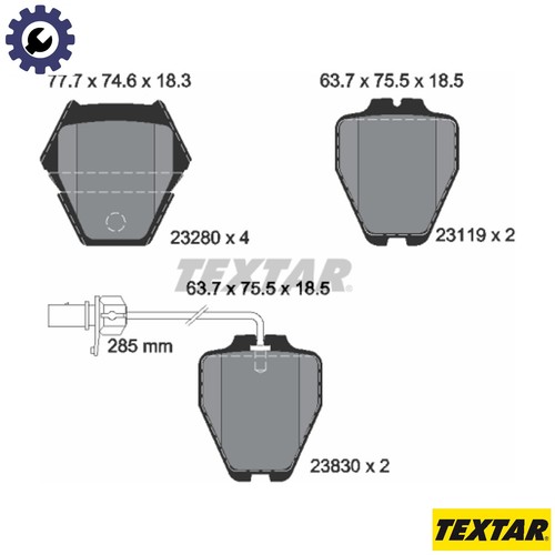 Brake pad set disc - brake,