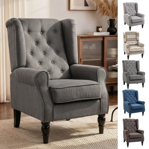 Retro accent chair - chair, wingback