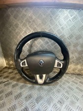 2010 RENAULT MEGANE Leather Multifunctional Black Steering Wheel 609581499