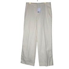 H&M Linen Cotten Trousers Pants  Womens Size 4 Straight Leg Casual Career Office