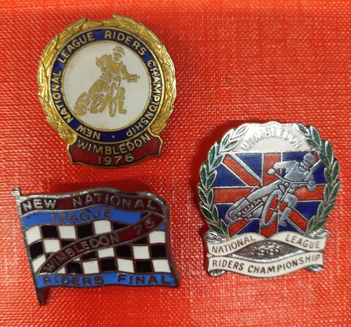 Vintage enamel badges