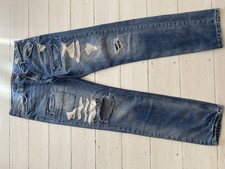 Zara Mens Denim Jeans Rip And
