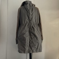 SILENT DAMIR DOMA  Ladies Parka Coat Hooded Taupe Suede Details NEW S RRP £695 